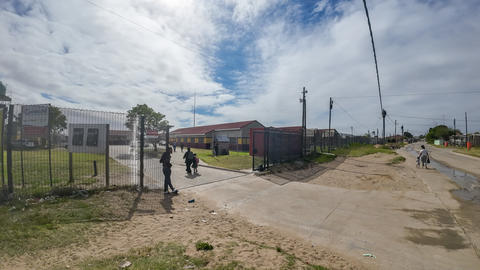 Eingang der Walmer Primary School in Südafrika