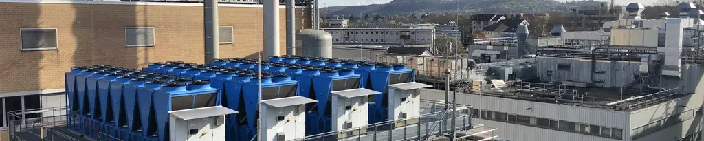 Die Energiezentrale der Schwabe-Gruppe in Karlsruhe.