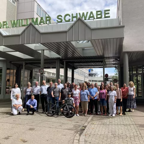 Das Team "Schwabe - From Nature. For Health." nach dem Stadtradeln 2024 