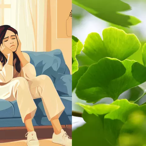 Sad woman sitting on a couch 