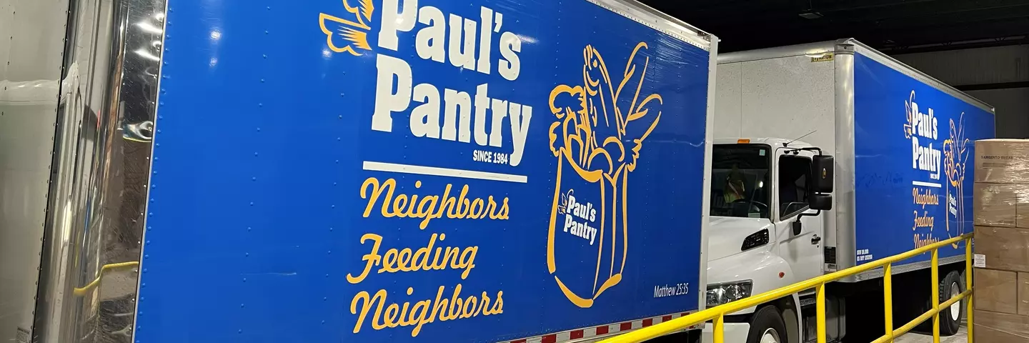 LKW der Nachbarschaftshilfe Paul's Pantry in den USA