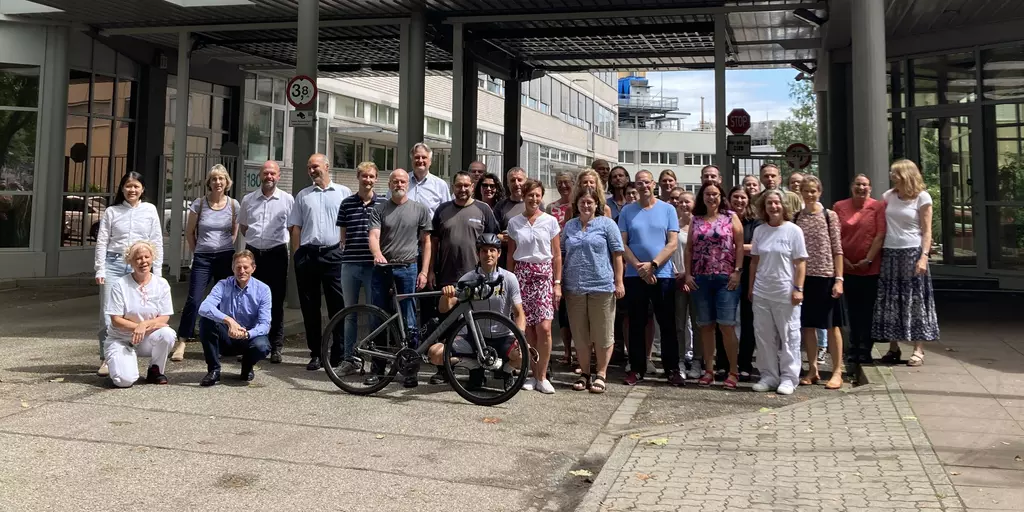 Das Team "Schwabe - From Nature. For Health." nach dem Stadtradeln 2024
