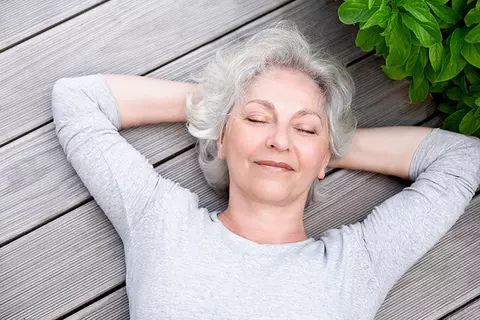 Woman relaxing