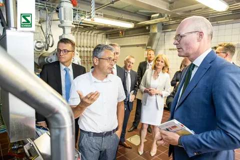 Minister Simon Coveney and Irish delegation visiting the Schwabe Group