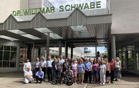 Das Team "Schwabe - From Nature. For Health." nach dem Stadtradeln 2024